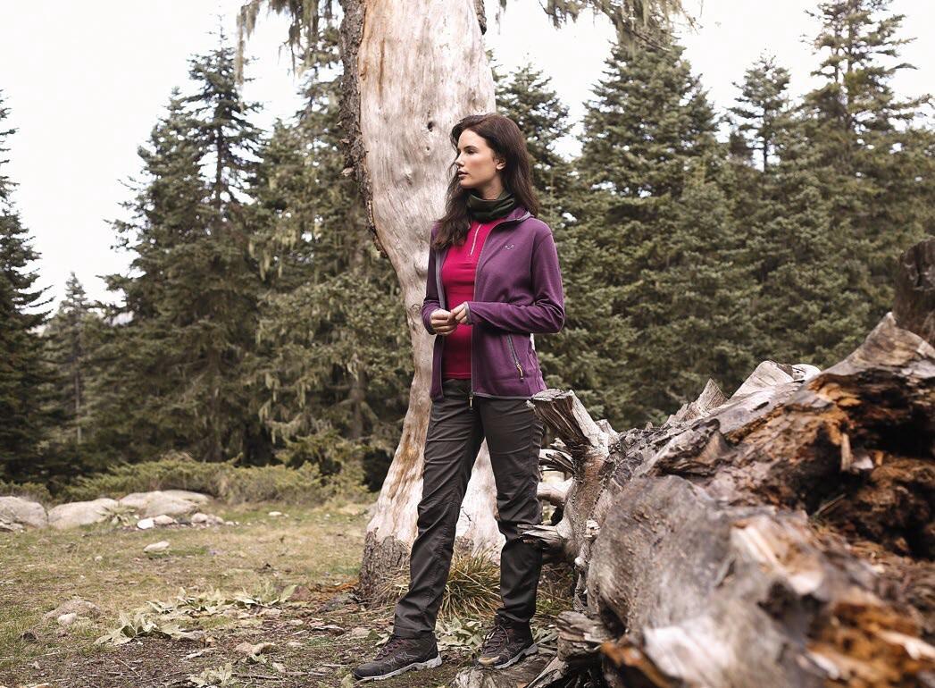 Damska bluza rozpinana z kapturem 100% Merino - Marin/Woolona 6/7