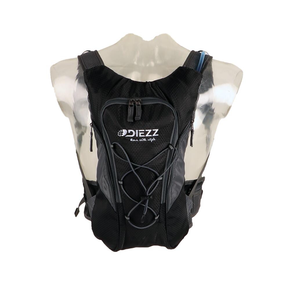 DIEZZ Drinkzak van 10 liter Bike-Mountain BLACK GUNMETAL