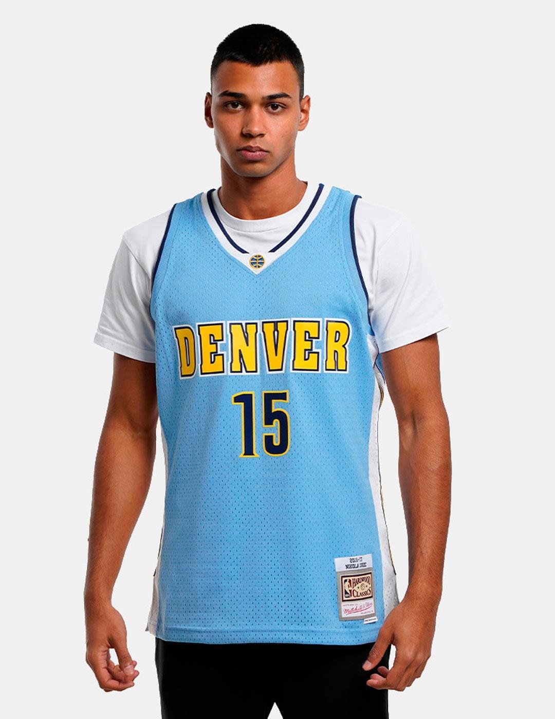 MITCHELL & NESS Chemise pour homme Mitchell & Ness D Nuggets Nikola Jokic Bleu