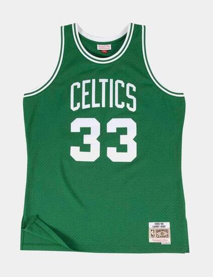 Camiseta para Hombre Mitchell & ness Bcel-larry bird Verde