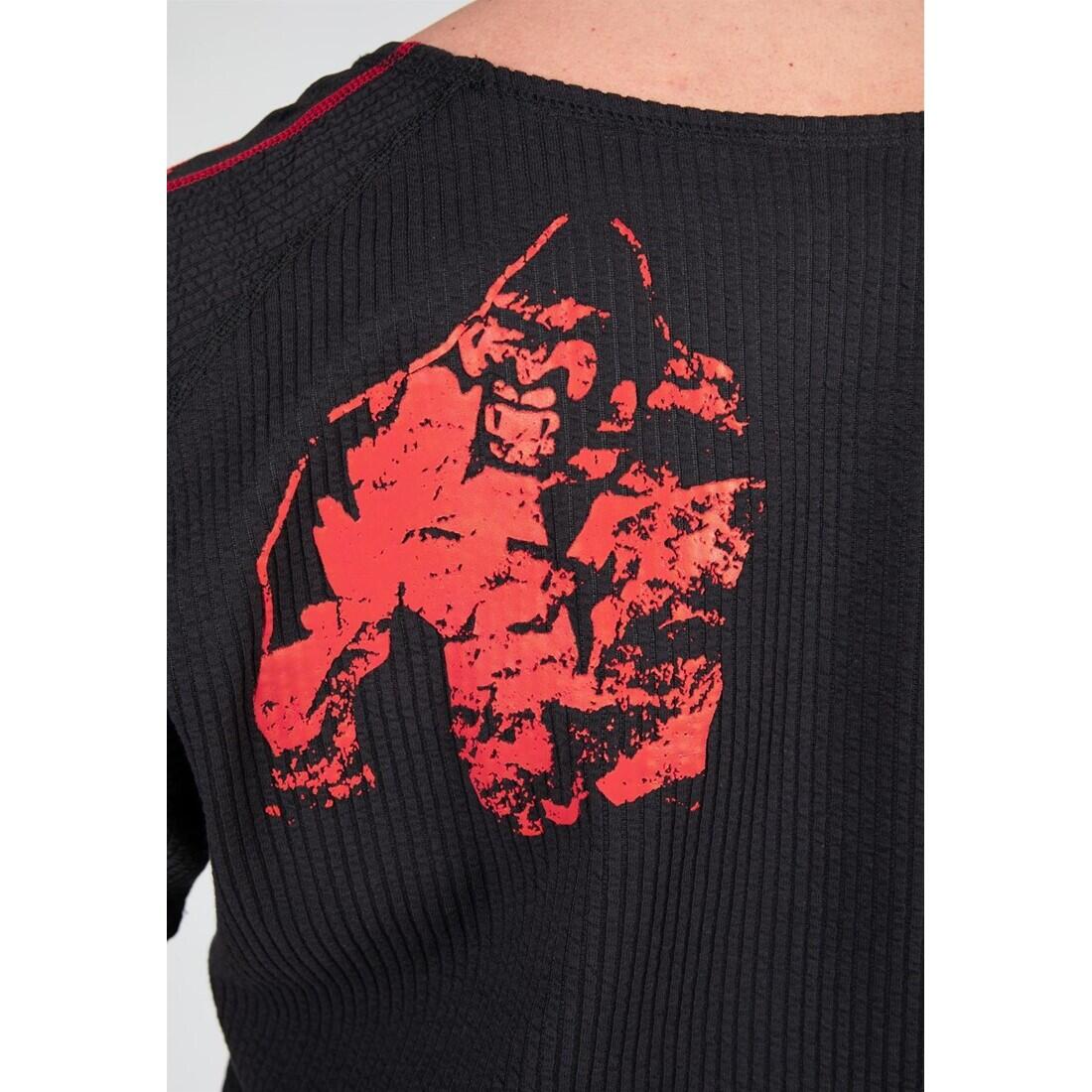 Buffalo Alte Schule Workout-Oberteil - Schwarz/Rot 7/7