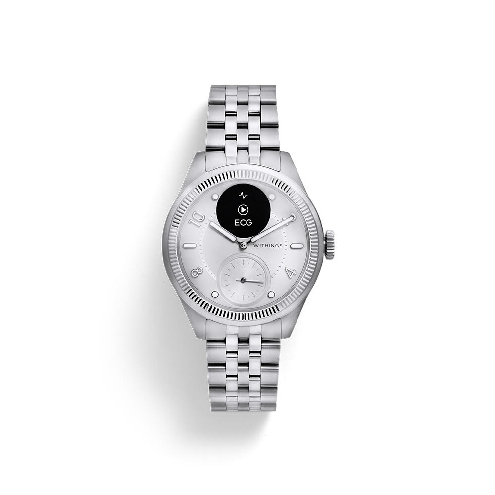 ScanWatch NOVA Brilliant Edition ecg temp tech and spo2 Silver