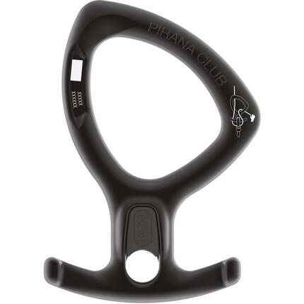 Petzl PIRANA Club — Descendeur frein modulable, noir