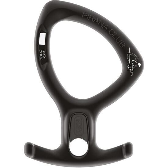 Petzl PIRANA Club — Descendeur frein modulable, noir