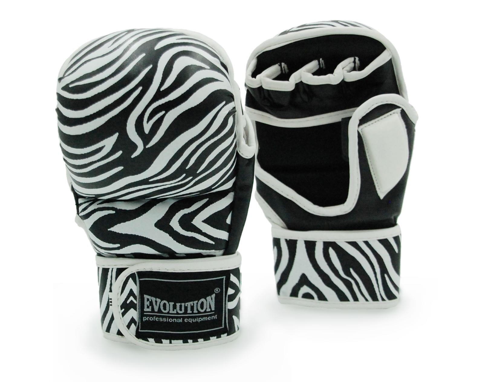 Rękawice sparingowe MMA Evolution Professional Equipment Zebra 2/5