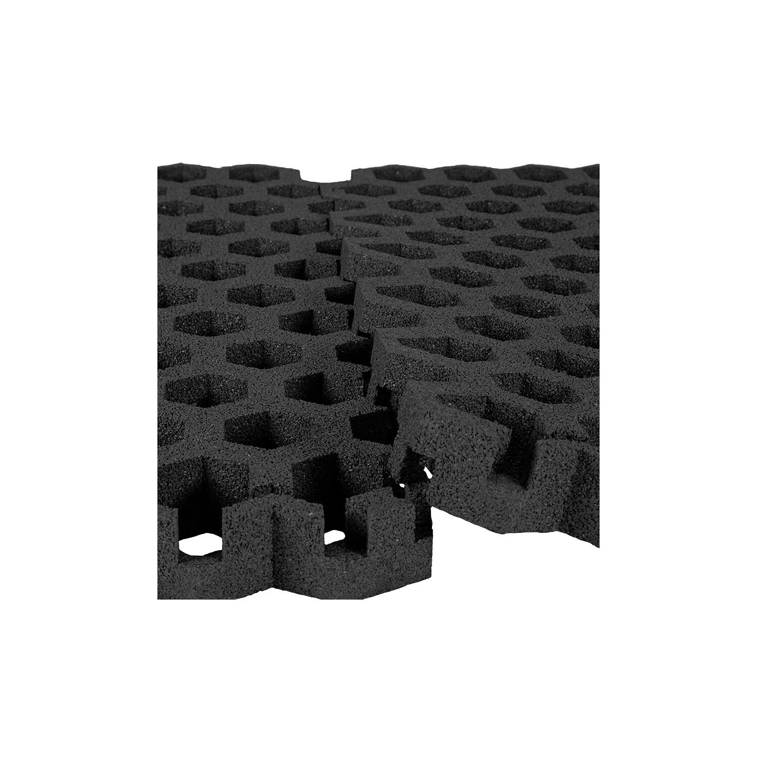 Rasengitter Hexagon Schwarz 4,5 cm Klettern Unisex Schwarz 2/4