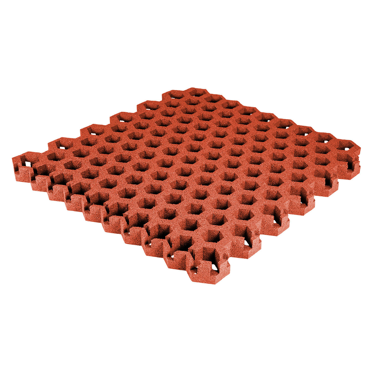 GUM-TECH Rasengitter Hexagon Rot 4,5 cm Klettern Unisex Rot