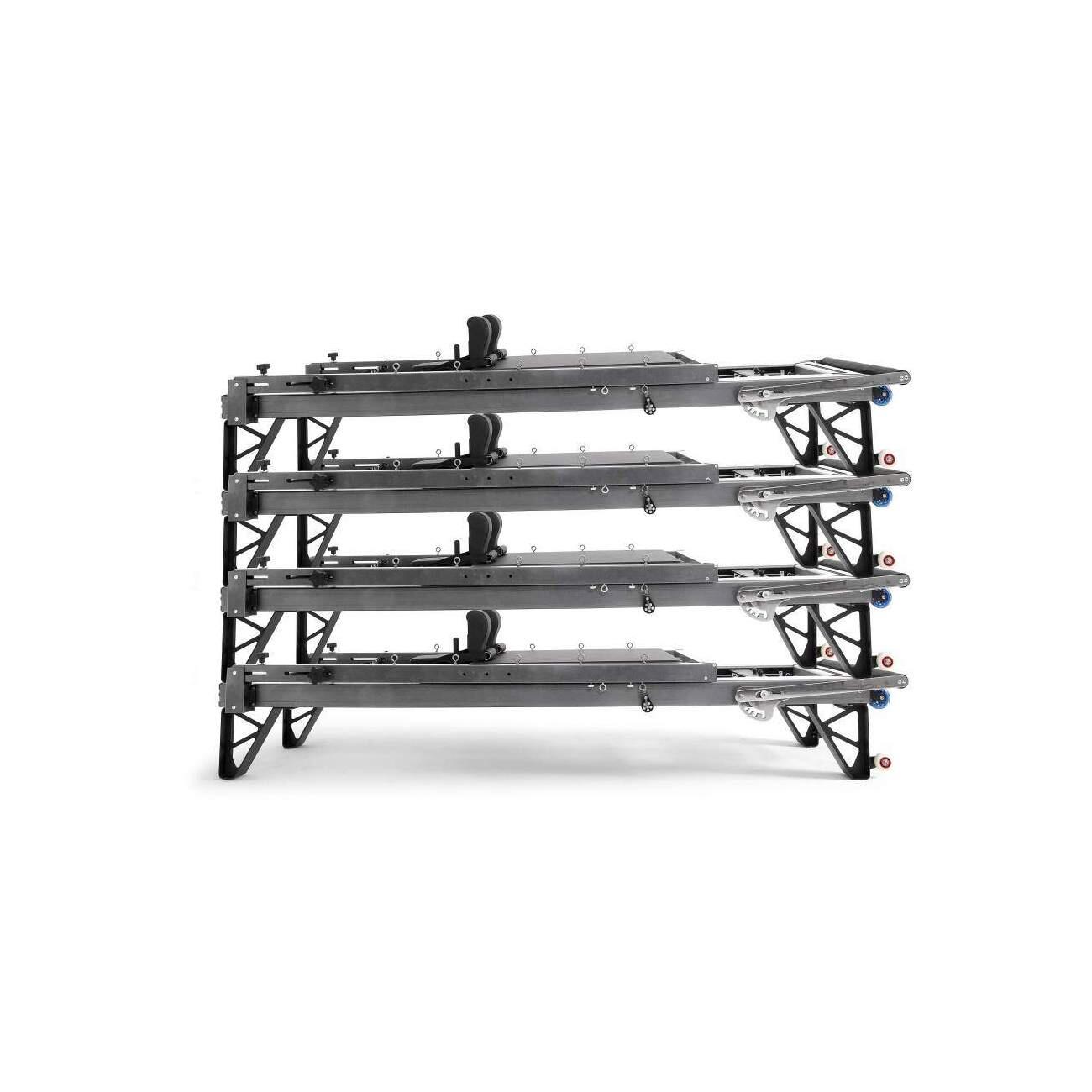 Pilates Reformer Elina Pilates Aluminium HL 2 Noir avec Tour 3/5