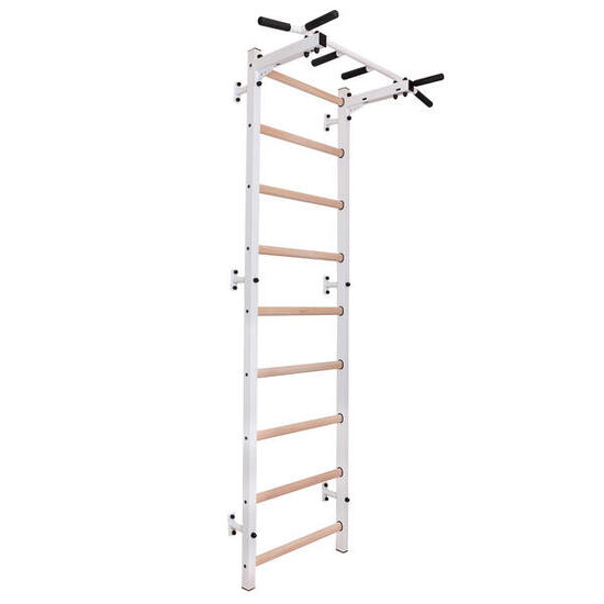 Sprossenwand Fitness-System 721, mit fest montierter Klimmzugstange 721W