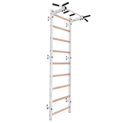 Sprossenwand Fitness-System 721. mit fest montierter Klimmzugstange 721W