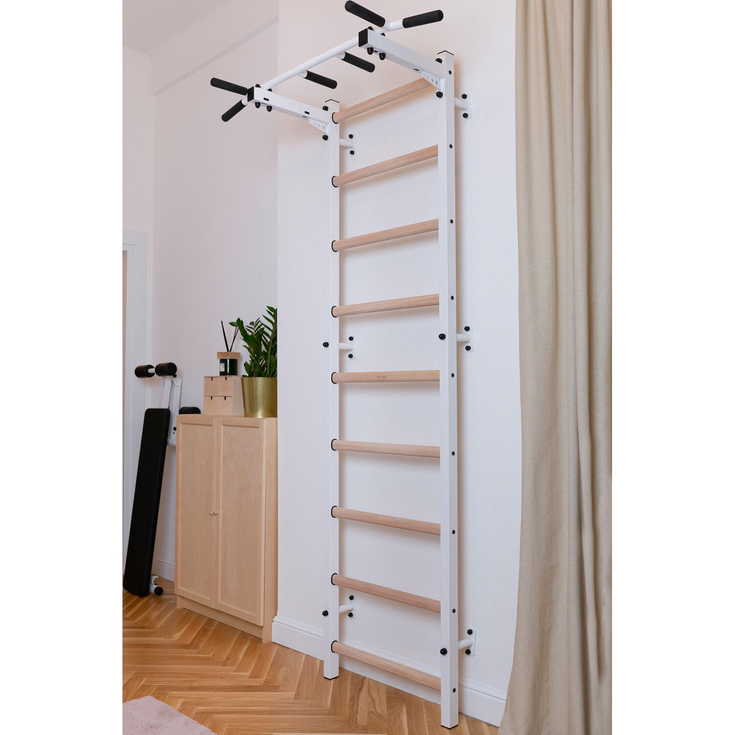 Espalier Système d’espalier  « 721 », avec barre de traction fixe 311W, blanc 2/3