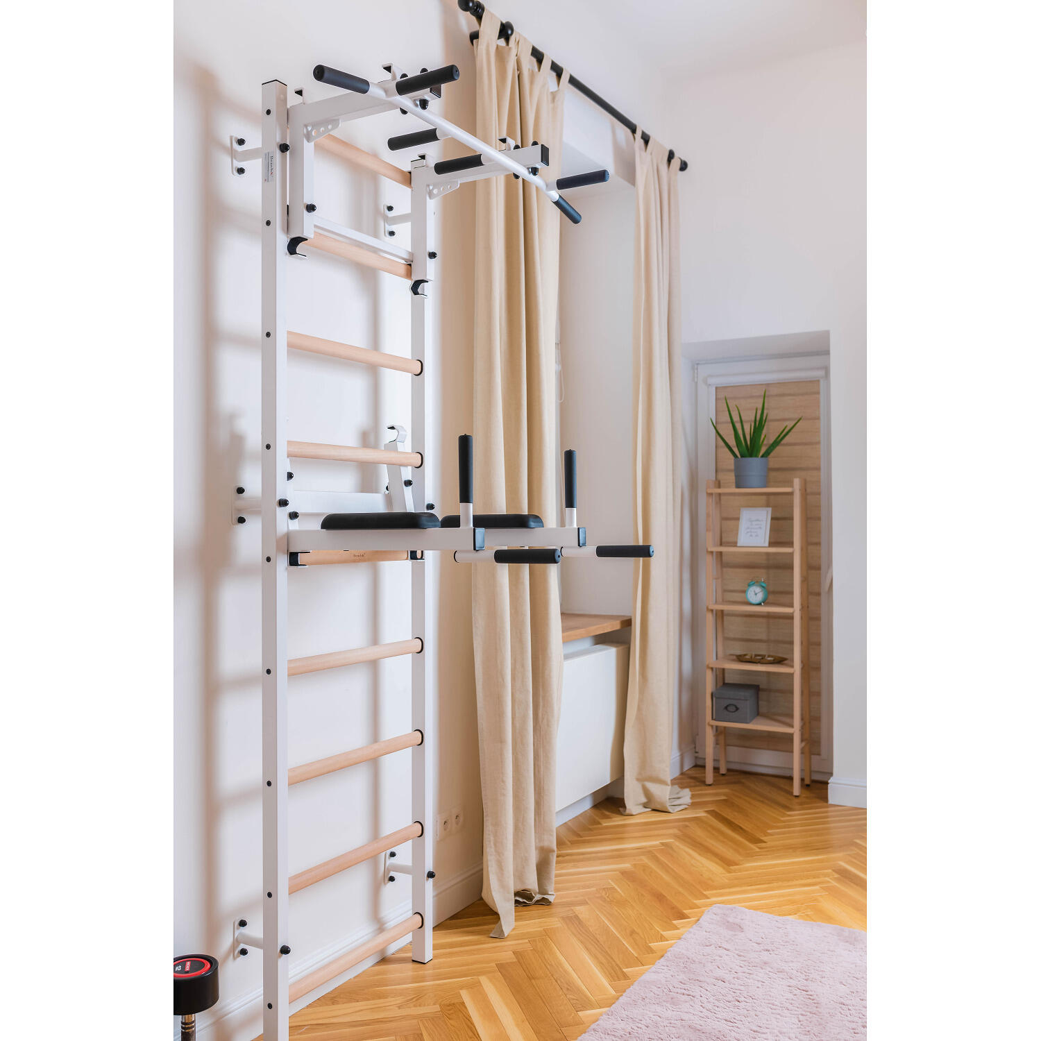 Sprossenwand Fitness-System 732 732W, Weiß Turnen Unisex 732W 6/6