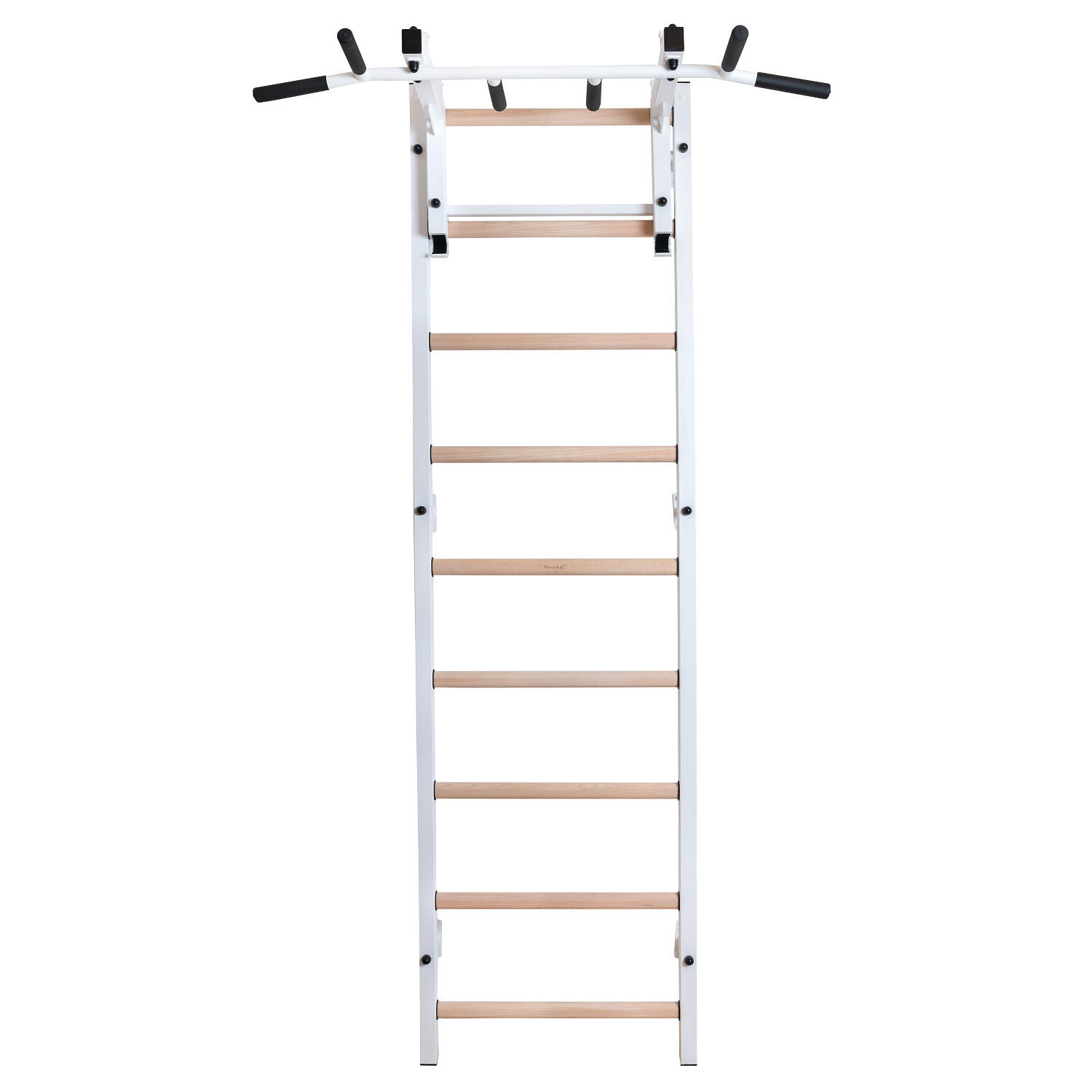 Sprossenwand 731, mit Klimmzugstange 731W, Weiß Turnen Unisex 2/4
