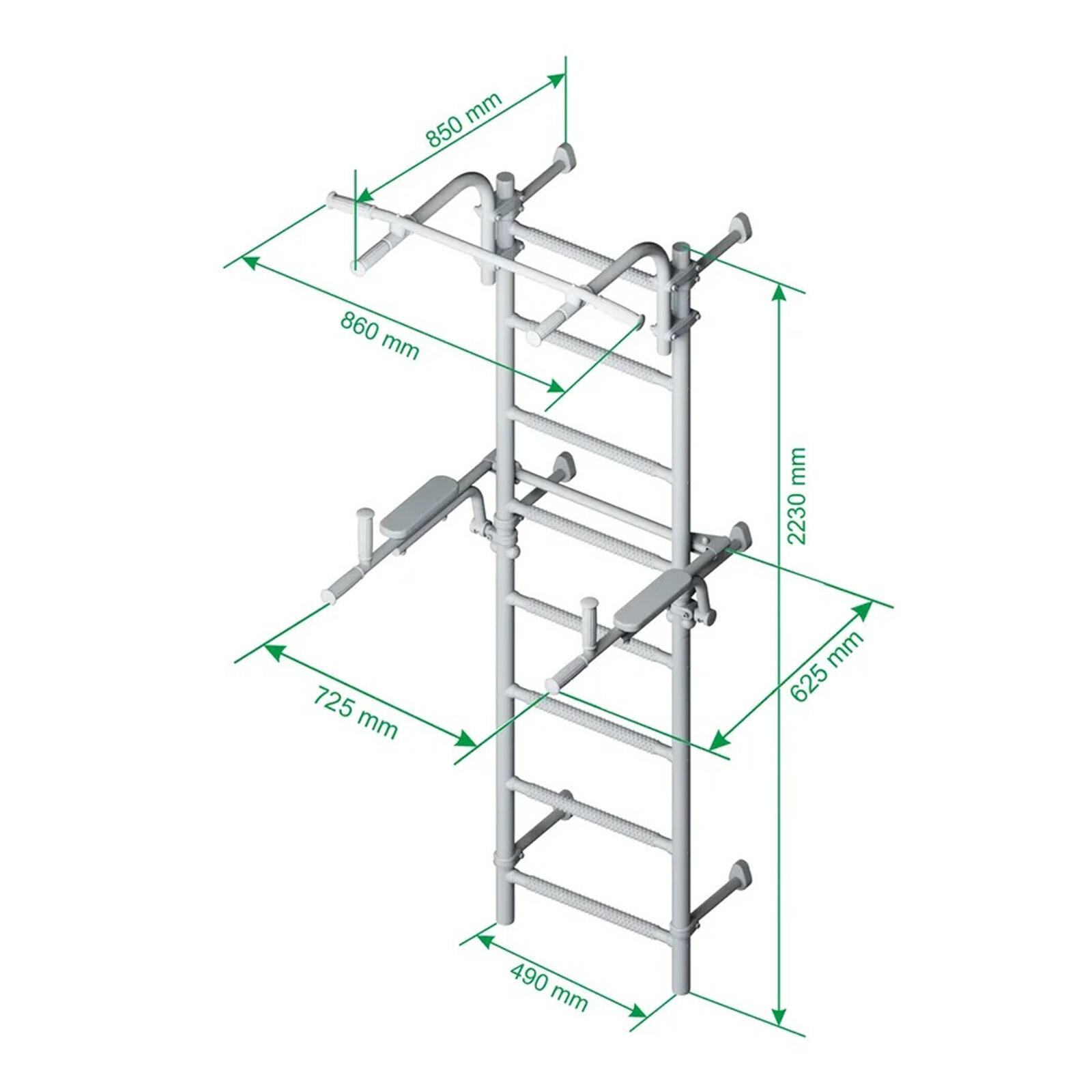Echelle de gymnastique murale Teenager Plus - elite black 3/7