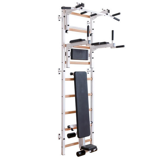 Sprossenwand Fitness-System 733 733W, Weiß Turnen Unisex 733W