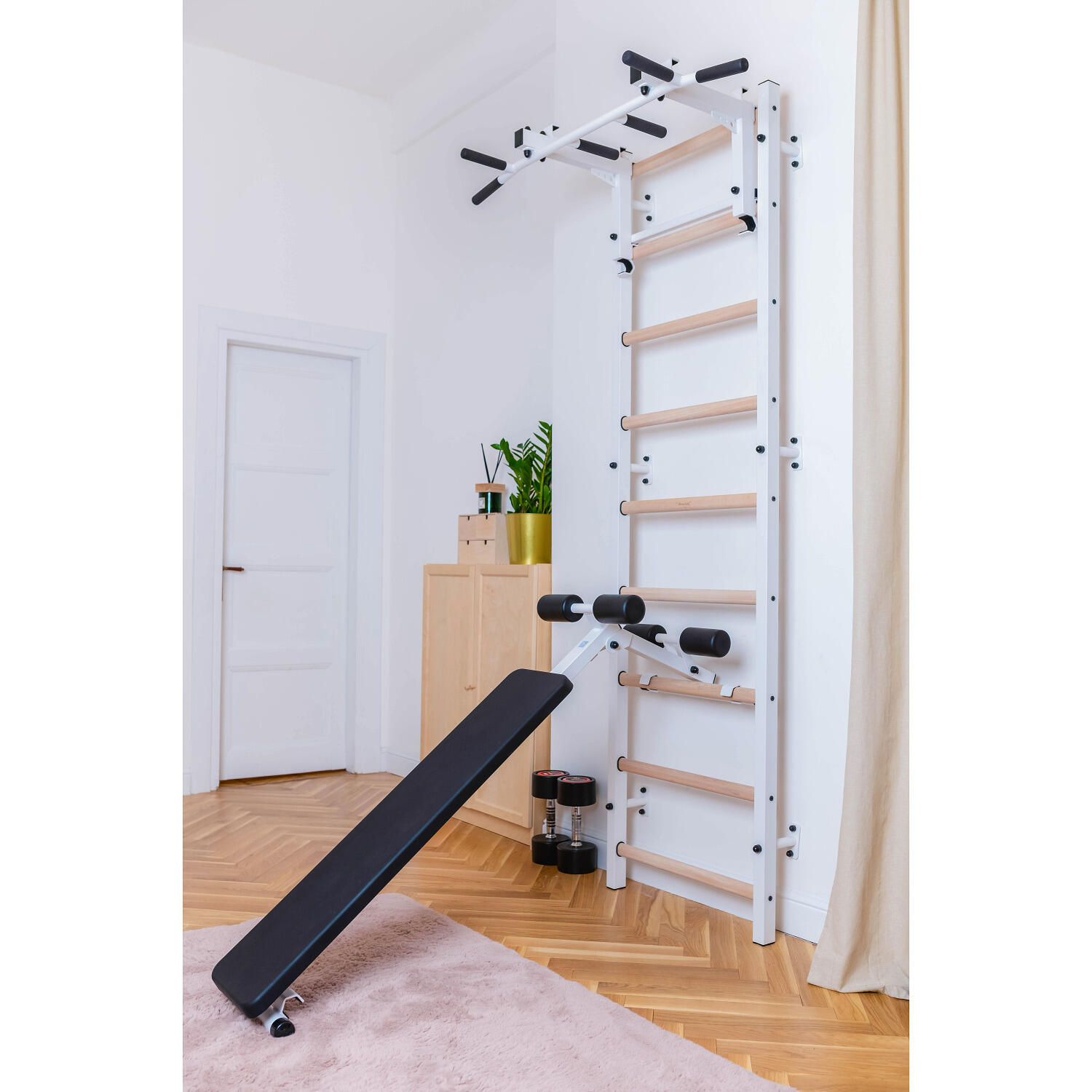 Sprossenwand Fitness-System 733 733W, Weiß Turnen Unisex 733W 5/6