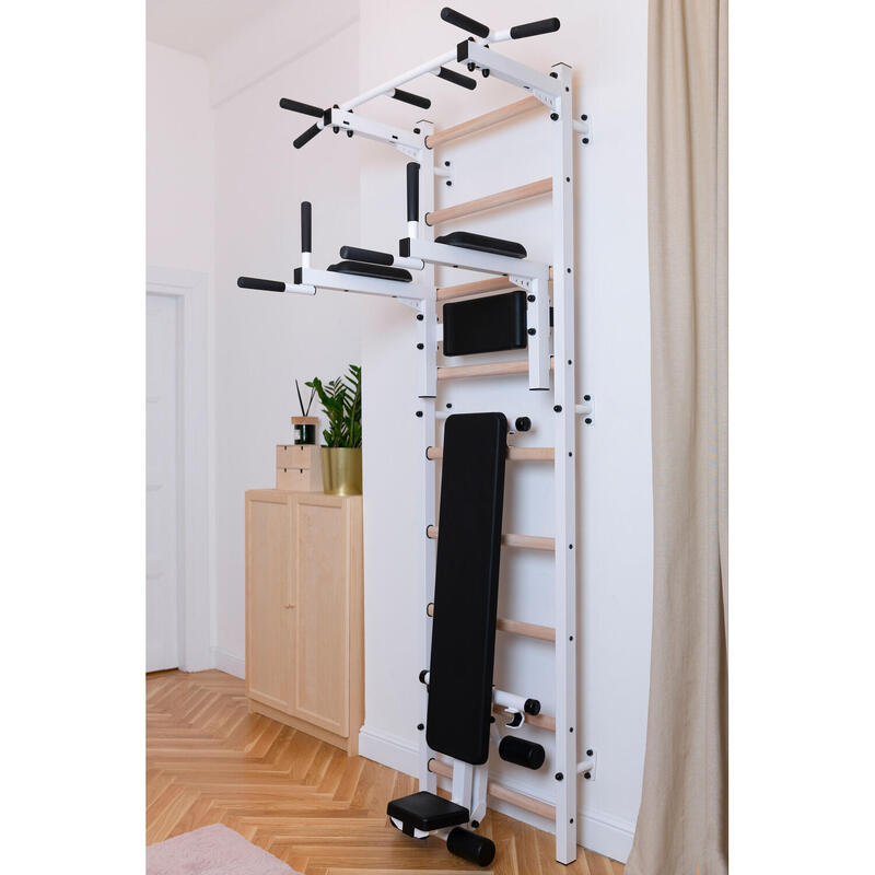 BenchK Sprossenwand Fitness-System 723, 732W, Weiss