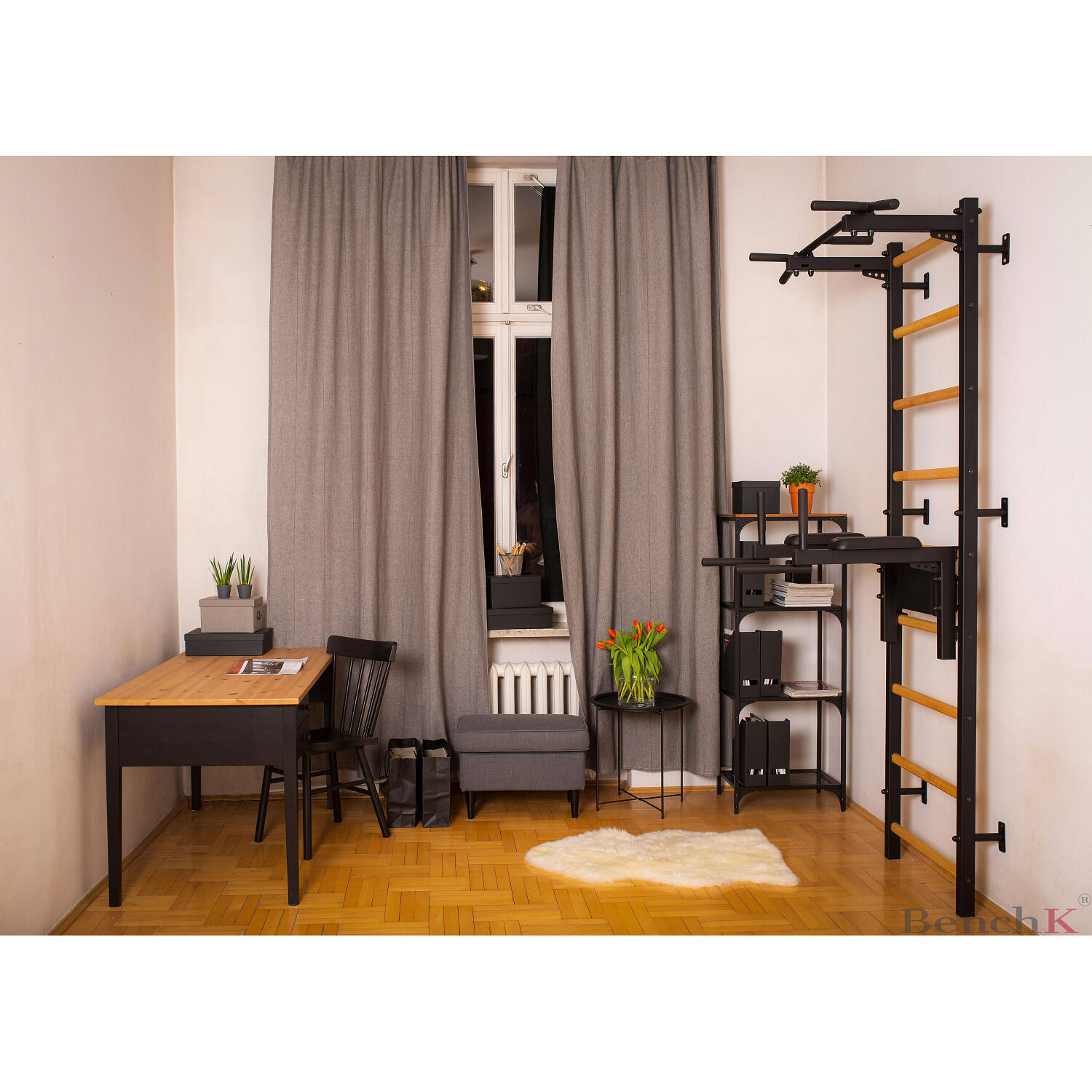 Wall Bars Fitness-System 722 312B, black Turnen / Kunstturnen Unisex 2/6