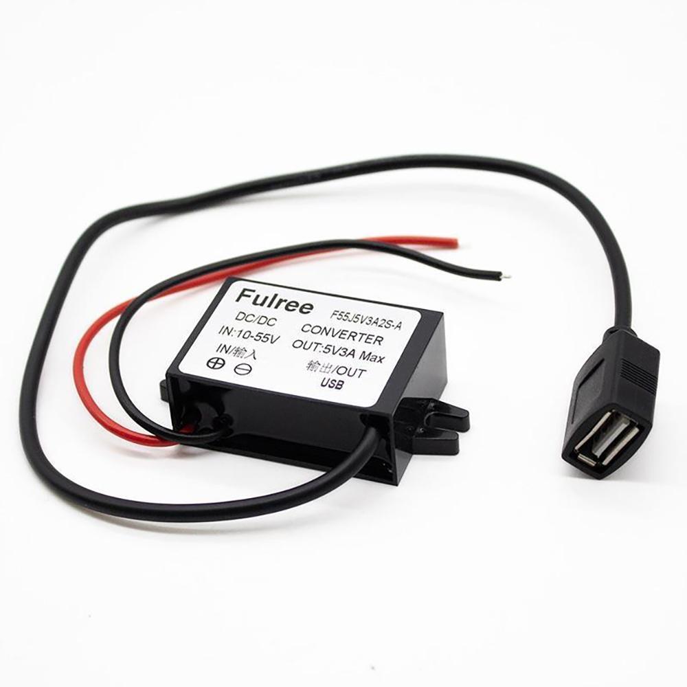 Conversor DC 11-55V a 5V 3A con puerto USB [Fulree] Ewheel 2/3