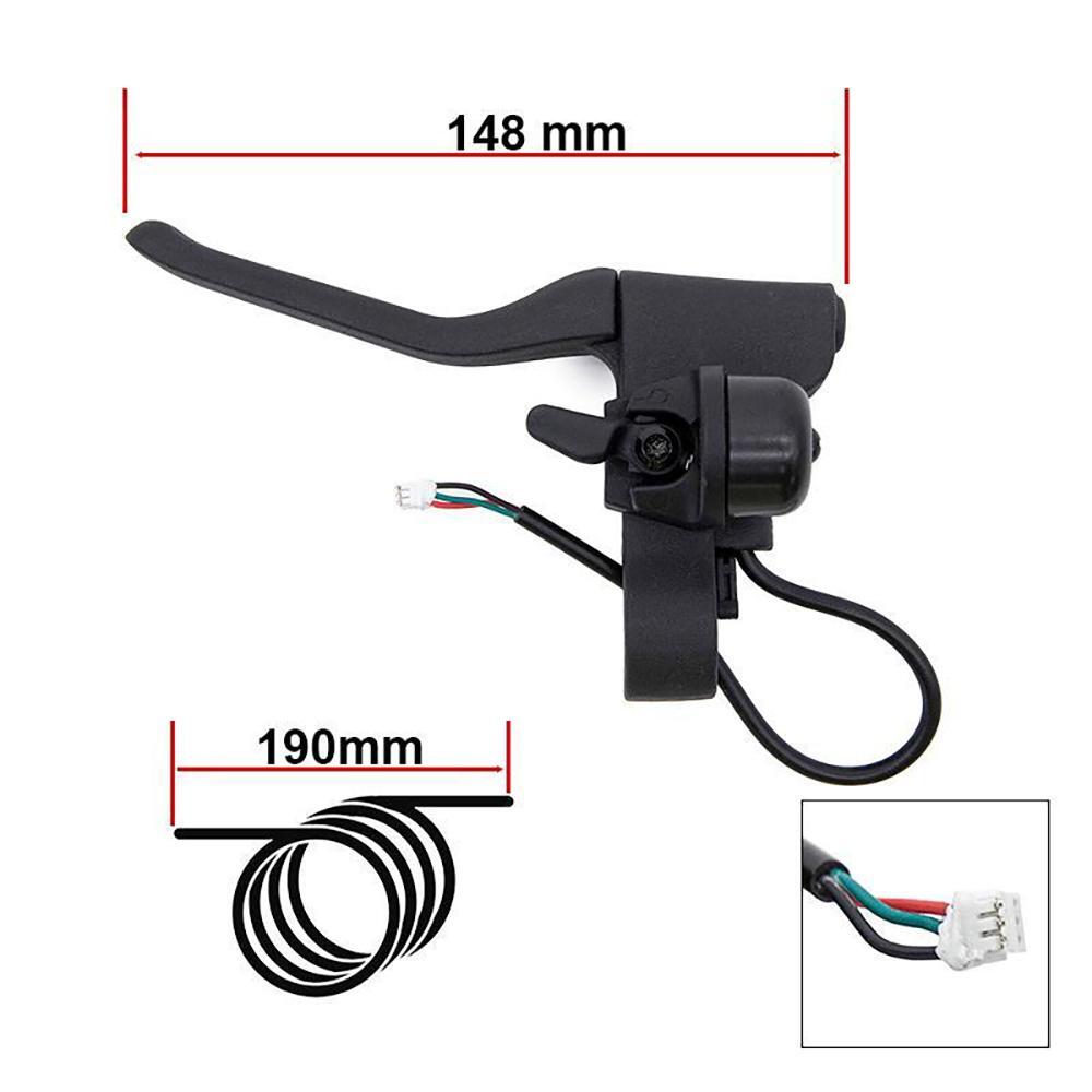 Maneta de freno con hall, tensor y timbre L para Xiaomi Ewheel 2/4