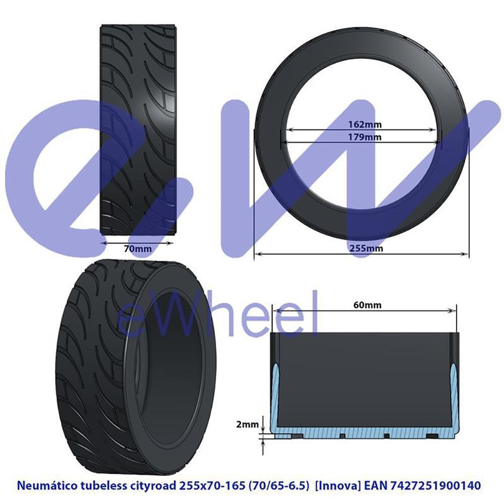 Neumático Tubeless 70/65-6.5 [Innova] Ewheel 2/5