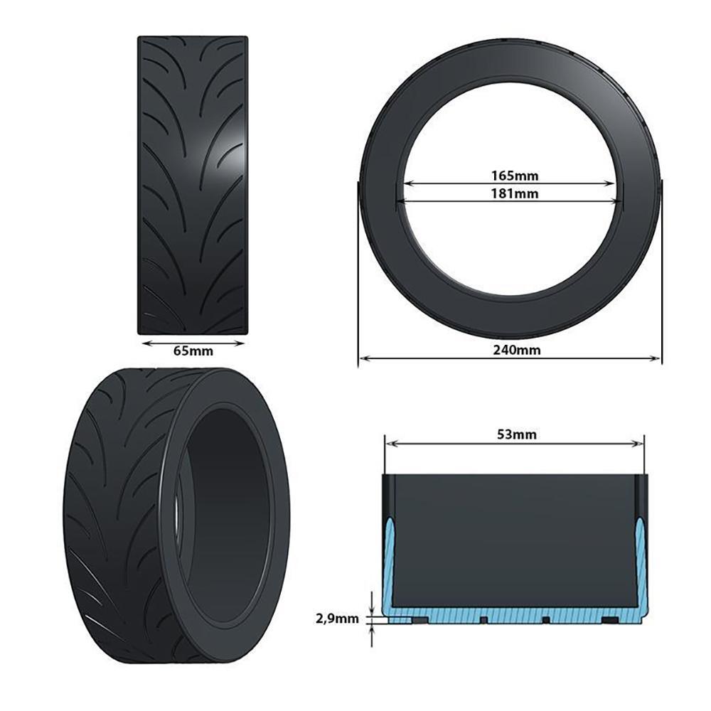 Neumático Tubeless 10x2,3-6,5 [CST] Ewheel 4/5