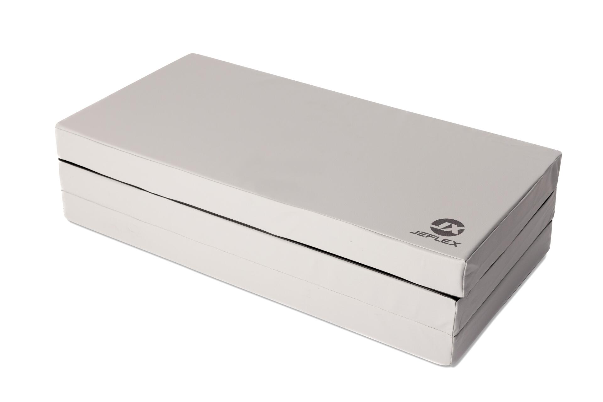 JEFLEX Tappetino sportivo 150 x 100 x 8 cm grigio/nero pieghevole Jeflex