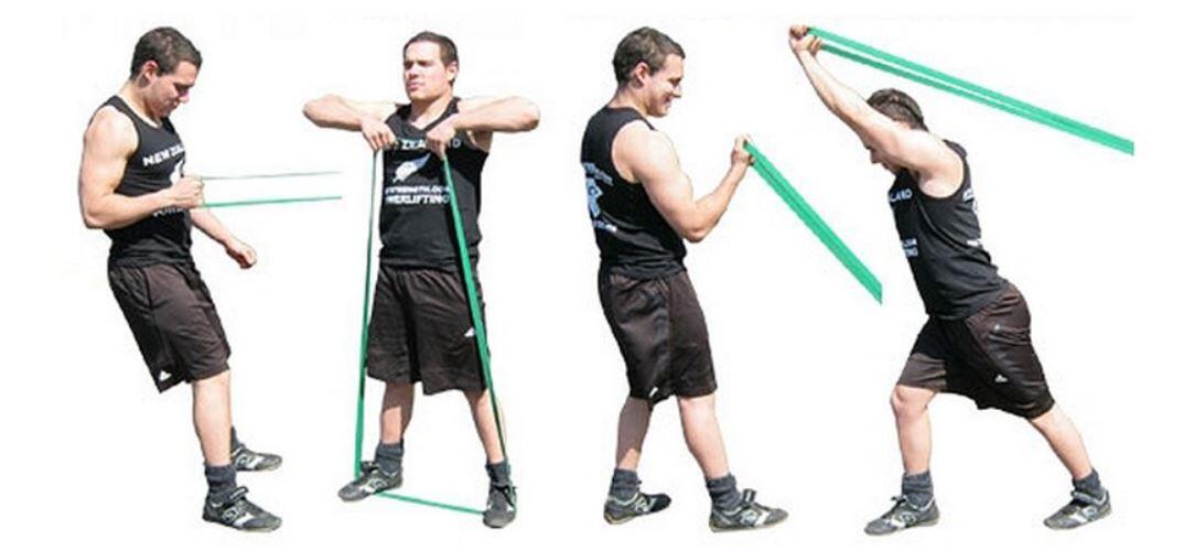 Guma do ćwiczeń Yakimasport Power Band GTX czerwona 3/3