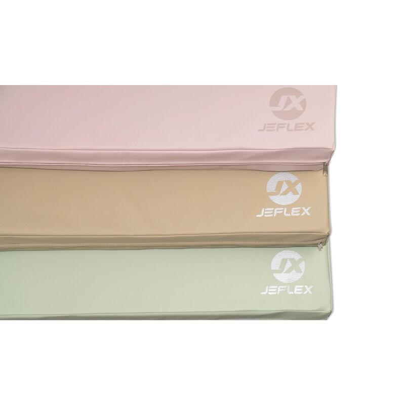Tapis de gymnastique 100 x 70 x 8 cm, couleur vert/gris, Jeflex