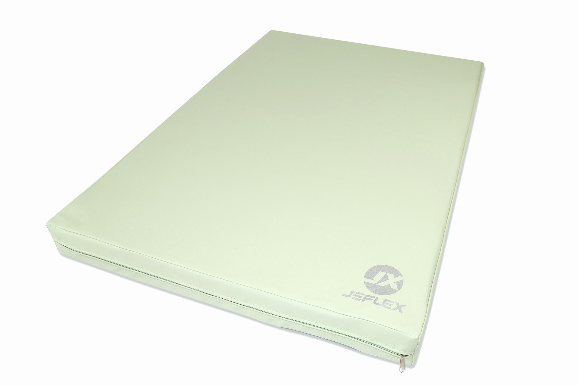 JEFLEX Turnmatte 100 x 70 x 8 cm Fitness grün/grau Weichbodenmatte Jeflex
