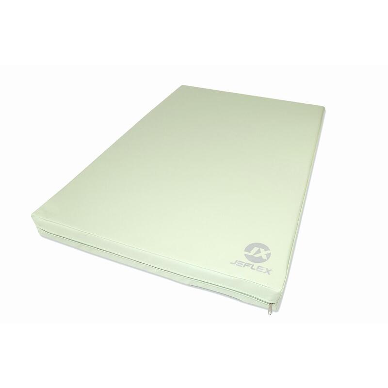 Tapis de gymnastique 100 x 70 x 8 cm, couleur vert/gris, Jeflex