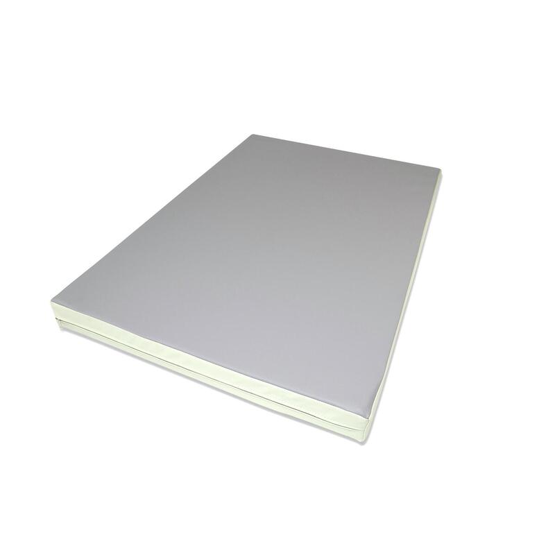 Tapis de gymnastique 100 x 70 x 8 cm, couleur vert/gris, Jeflex