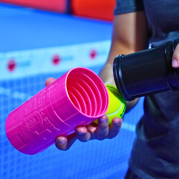 Drukregelaar voor tennis- en padelballen | TuboX3 Roze 3/7