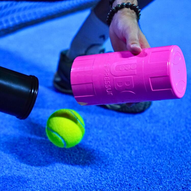 Drukregelaar voor tennis- en padelballen | TuboX3 Roze 4/7