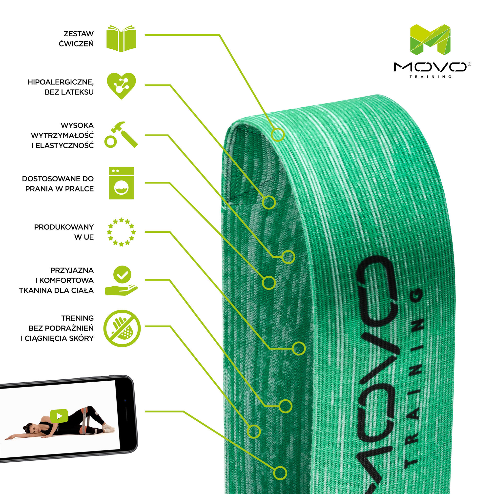 HEUPBAND OPTIMALE MINI TRAININGSBAND 4/5