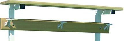 Softee Garderobe in Holz mit Metallhaken 24x28 cm