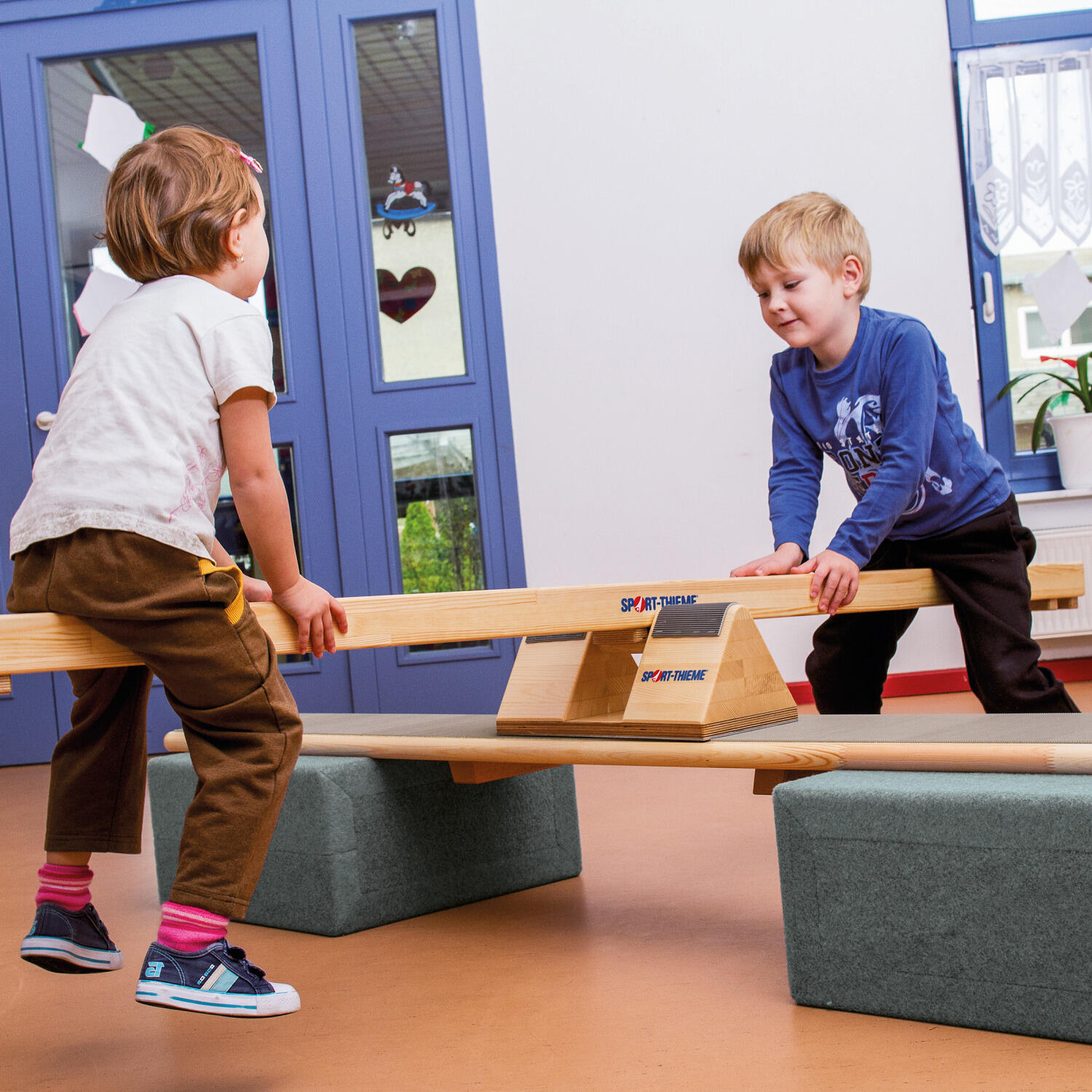 Lüne-Combinato Einzelelement Halb-Würfel Kinderturnen Unisex Blau 3/5