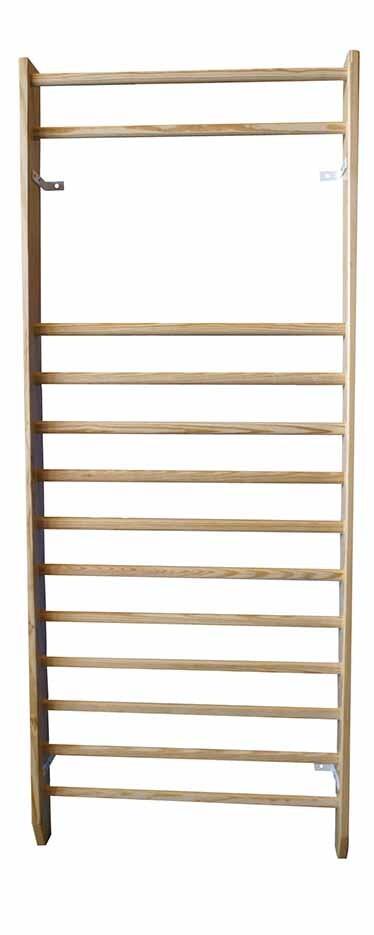 Bare orizontale gimnastică din lemn de pin 250x100 cm Multicolor