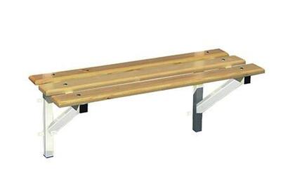 Softee Sitzbank mit Metallgestell und Kiefernholzlatten