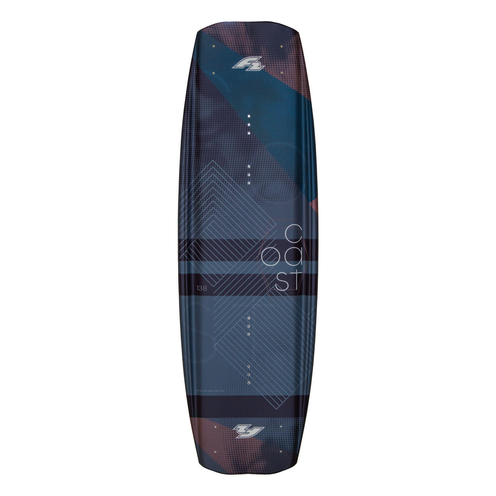 F2 Set Wakeboard Coast Petrol 138cm mit Wakebindung Team Boot L/XL 2/3