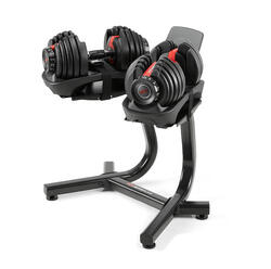 Pack Haltères Selectech 552i réglable de 2 à 24 kg (2x) + support