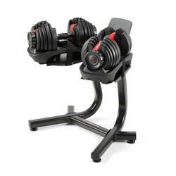 Pack Haltères Selectech 552i réglable de 2 à 24 kg (2x) + support