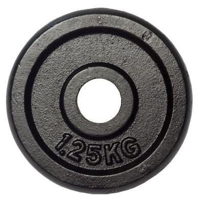 FUEL FITNESS Hantelscheibe Gusseisen 1x 1,25kg Innendurchmesser 30mm