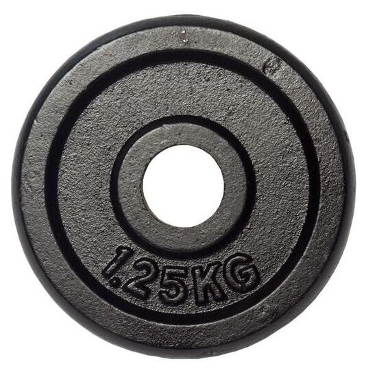 FUEL FITNESS Hantelscheibe Gusseisen 1x 1,25kg Innendurchmesser 30mm