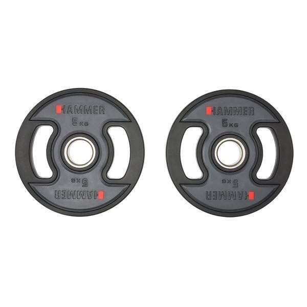 Discos olímpicos 2x1,25kg (PU) Hammer 2/5