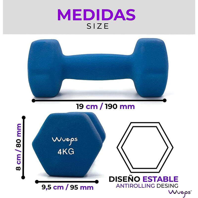 Haltères de fitness - 4kg