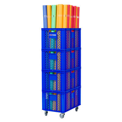 Aufbewahrungswagen für Schwimmnudeln 60x40x135 cm Gesundheitssport Unisex