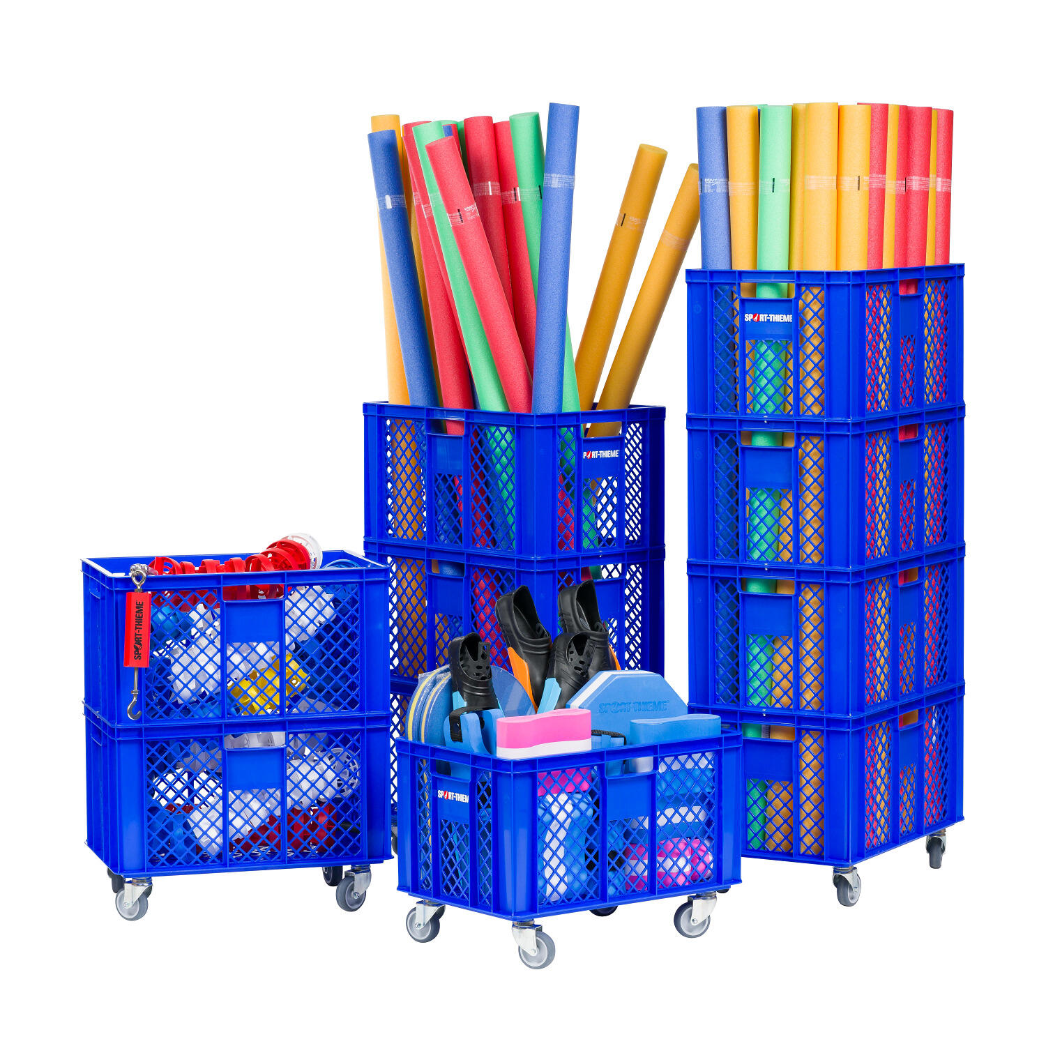 Trolley Pool Noodle 60x40x135 cm Gesundheitssport Unisex 2/6