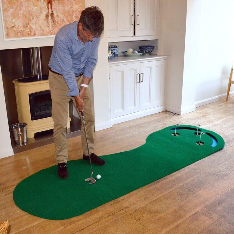 PGA TOUR Three Hole Putting Mat – 3 x 9 Feet 3/5