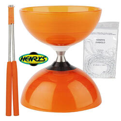 Diabolo Beach à roulement - Bleu + Bag. Alu Noir + 5m ficelle